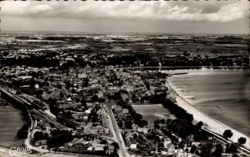 Ak Ostseebad Eckernförde, Fliegeraufnahme