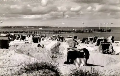 Ak Ostseebad Scharbeutz in Holstein, Strand