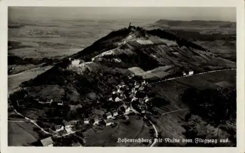 Ak Rechberg Schwäbisch Gmünd im Ostalbkreis, Hohenrechberg, Luftbild, Panorama