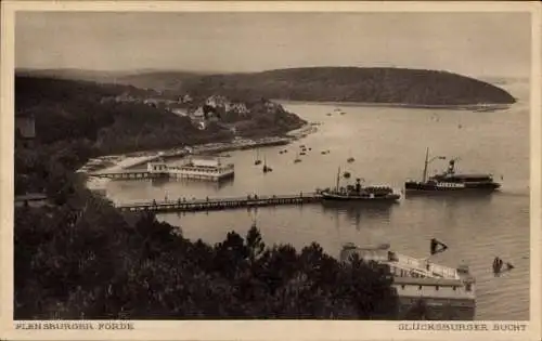 Ak Glücksburg an der Ostsee, Glücksburger Bucht, Flensburger Förde