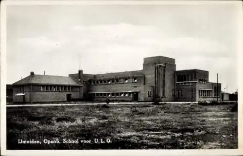 Ak IJmuiden Ymuiden Velsen Nordholland, geöffnet. Schule für ULO