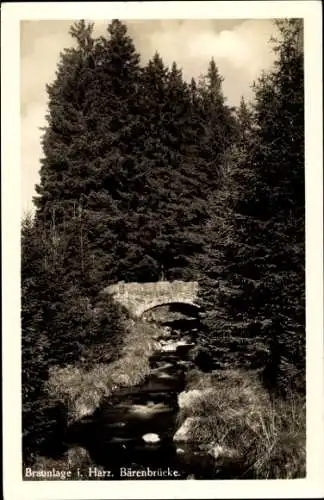 Ak Braunlage im Oberharz, Bärenbrücke