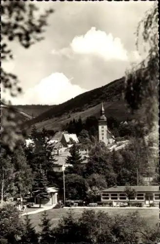 Ak Lautenthal Langelsheim im Oberharz, Kuranlagen, Teilansicht