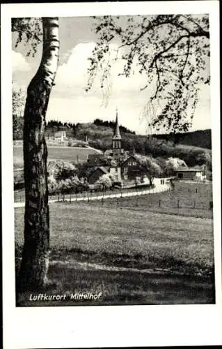 Ak Mittelhof an der Sieg, Gesamtansicht, Gasthof Robert Höfer