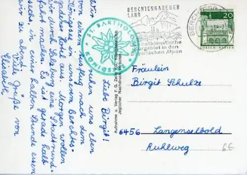 Material Ak Berchtesgaden, Hintersee, Seilbahn, Königssee, Watzmann, Edelweiß