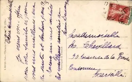 Ak Herrscherin mit Fahne, General, Elsässerin in Tracht, Propaganda