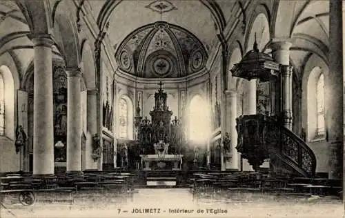 Ak Jolimetz Nord, Interieur de l'Eglise