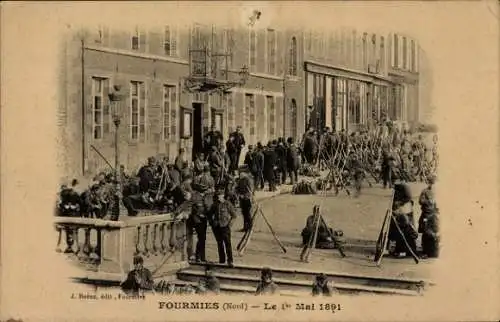 Ak Fourmies Trieux Nord, Le 1er Mai 1891. Fusillade de Fourmies