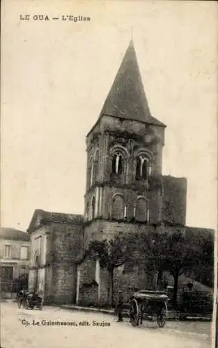 Ak Le Gua Charente Maritime, Kirche