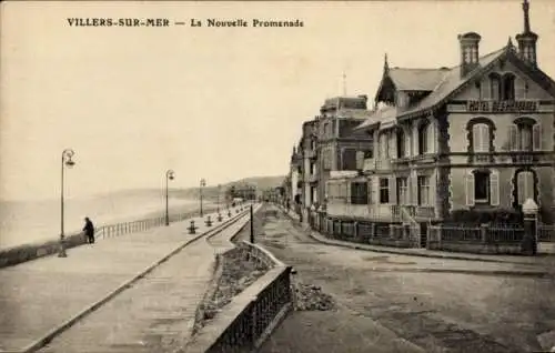 Ak Villers sur Mer Calvados, la Nouvelle Promenade