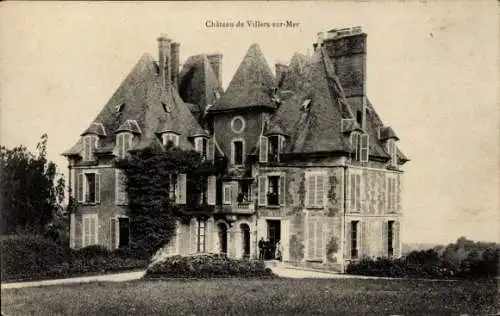 Ak Villers sur Mer Calvados, Schloss