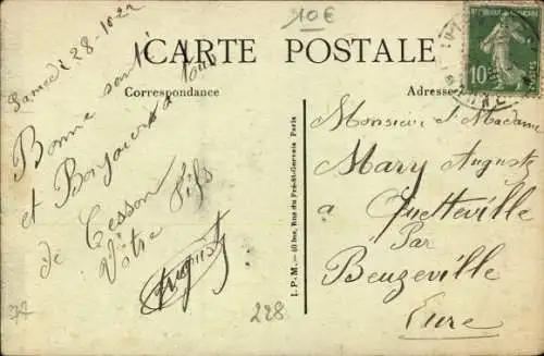 Ak Cesson Seine et Marne, Route de Corbeil