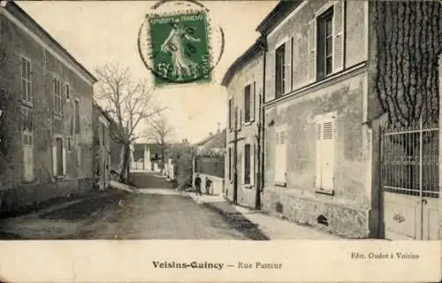 Ak Quincy Voisins Seine et Marne, Rue Pasteur