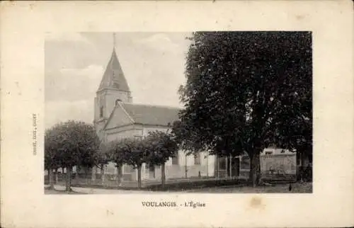 Ak Voulangis Seine et Marne, Kirche