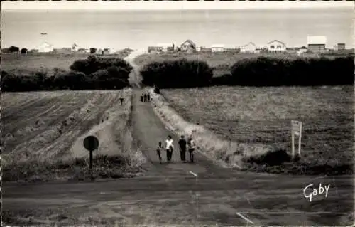 Ak Ver sur Mer Calvados, la descente de la Plage du Paisty