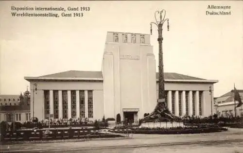 Ak Gent Gent Ostflandern, Internationale Ausstellung 1913, Deutschland