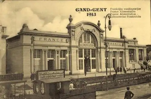 Ak Gent Gent Ostflandern, Internationale Ausstellung 1913, Frankreich Essen