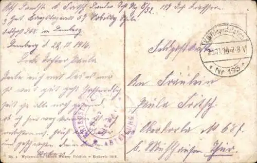 Ak Lwów Lemberg Ukraine, Karl Ludwigs Straße, Straßenbahn, Kreuzung