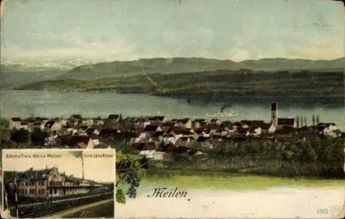 Ak Meilen Kanton Zürich, Panorama