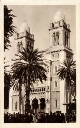 Ak Tunis Tunesien, Kathedrale