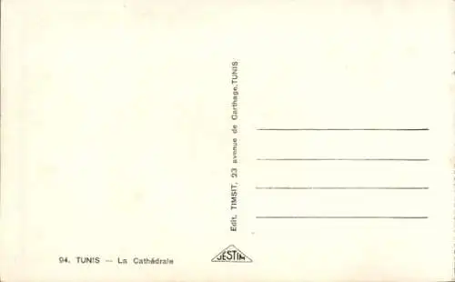 Ak Tunis Tunesien, Kathedrale