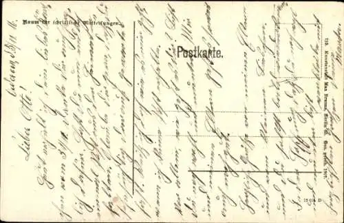 Passepartout Ak Oederan Sachsen, Totalansicht, Kind