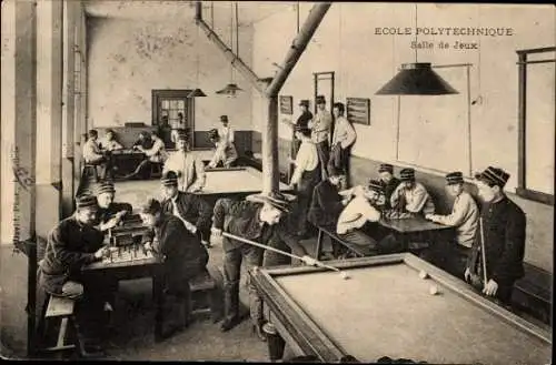 Ak Ecole Polytechnicque, Salle de Jeux, Billard, Schach