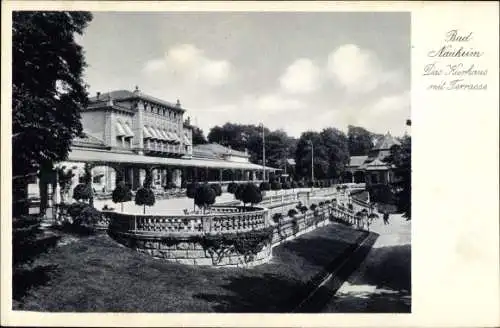 Ak Bad Nauheim in Hessen, Kurhaus mit Terrasse