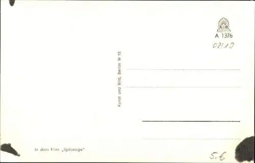 Ak Schauspieler Gerhard Riedmann in Uniform, Autogramm