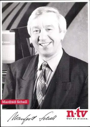 Ak Schauspieler Manfred Schell, Portrait, Autogramm