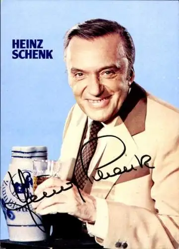 Ak Schauspieler und Sänger Heinz Schenk, Portrait, Autogramm