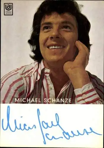 Ak Schauspieler, Sänger Michael Schanze, Portrait, United Artists, Autogramm