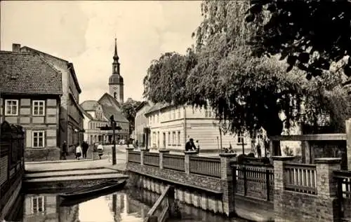 Ak Lübbenau im Spreewald,  Mühleneck