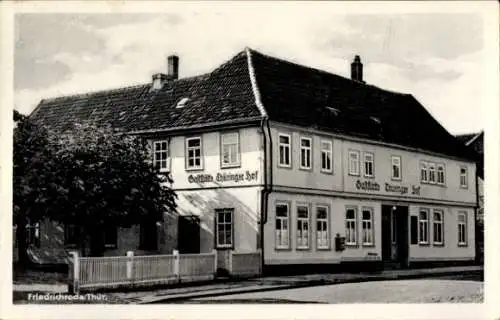 Ak Friedrichroda im Thüringer Wald, Gaststätte Thüringer Hof, Außenansicht