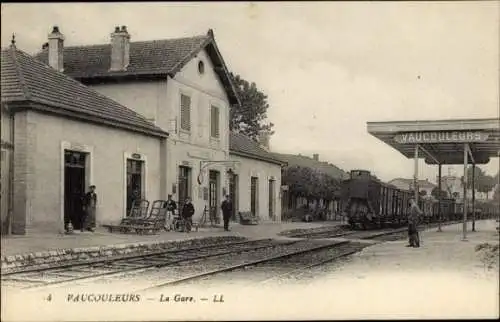 Ak Vaucouleurs Meuse, Bahnsteig