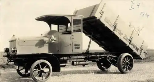 Foto Büssing Lastkraftwagen V4, Kipper, Betschdorfer Ziegelwerke, 1914