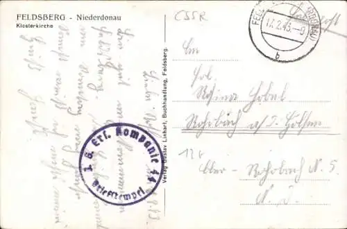 Ak Valtice Feldsberg Südmähren, Klosterkirche