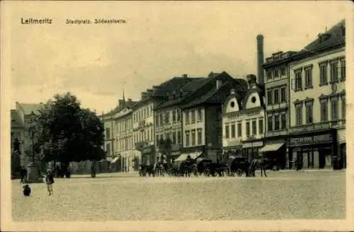 Ak Litoměřice Leitmeritz Region Aussig, Stadtplatz