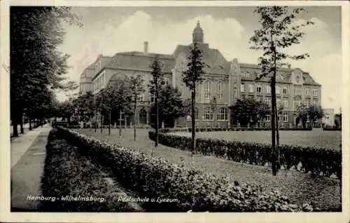 Ak Hamburg Wilhelmsburg, Realschule, Lyzeum