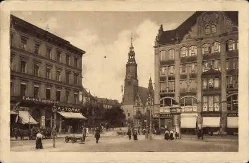 Ak Wrocław Breslau Schlesien, Rathaus, Blücherplatz