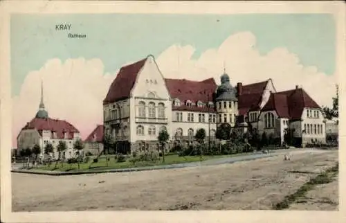 Ak Kray Essen im Ruhrgebiet, Rathaus