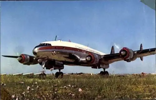 Ak Algerisches Passagierflugzeug, Lockheed Constellation, Cie Air Algerie