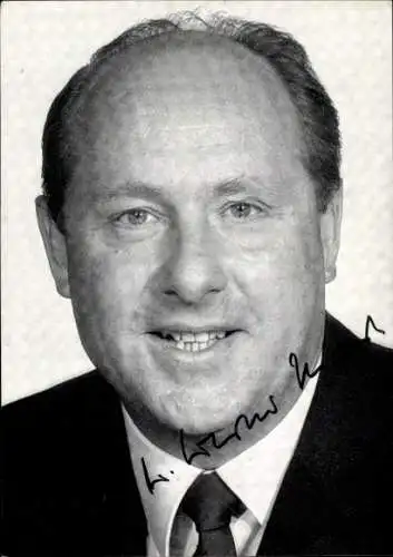 Ak Politiker Werner Marx, Portrait, Autogramm