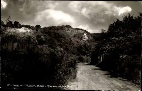 Ak Oberkassel Bonn am Rhein, Waldweg, Hubertushaus