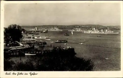 Ak Kiel, Hafen, Panorama