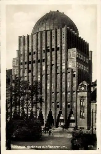 Ak Hannover in Niedersachsen, Hochhaus mit Planetarium