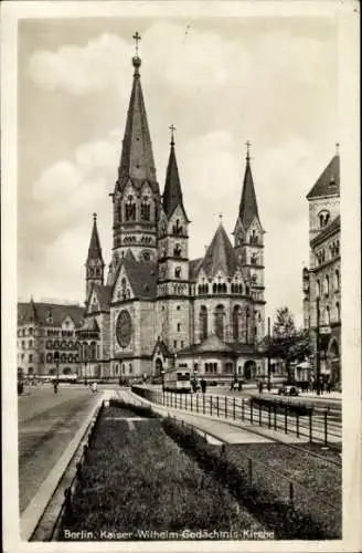 Ak Berlin Charlottenburg, Kaiser Wilhelm Gedächtniskirche