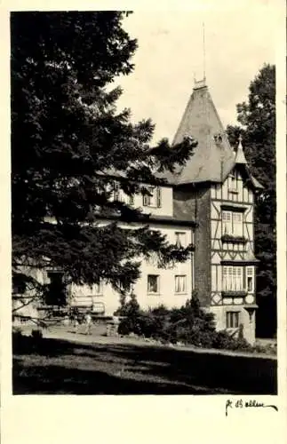 Ak Gudenhagen Petersborn Brilon im Sauerland, Waldhaus, Fachwerkhaus