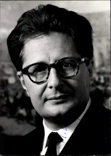 Foto Portrait Hans Jochen Vogel, Autogramm