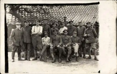 Foto Ak Deutsche Soldaten in Uniformen, III. MG Komp. R. I. R. 213, I WK